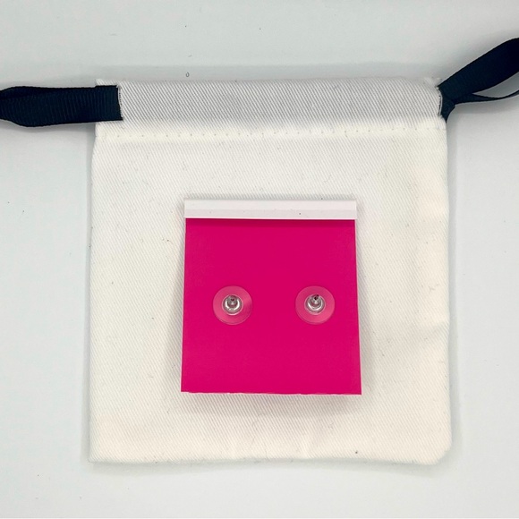 Kate Silver Bow & Pearl Earrings NWT - Picture 5 of 8